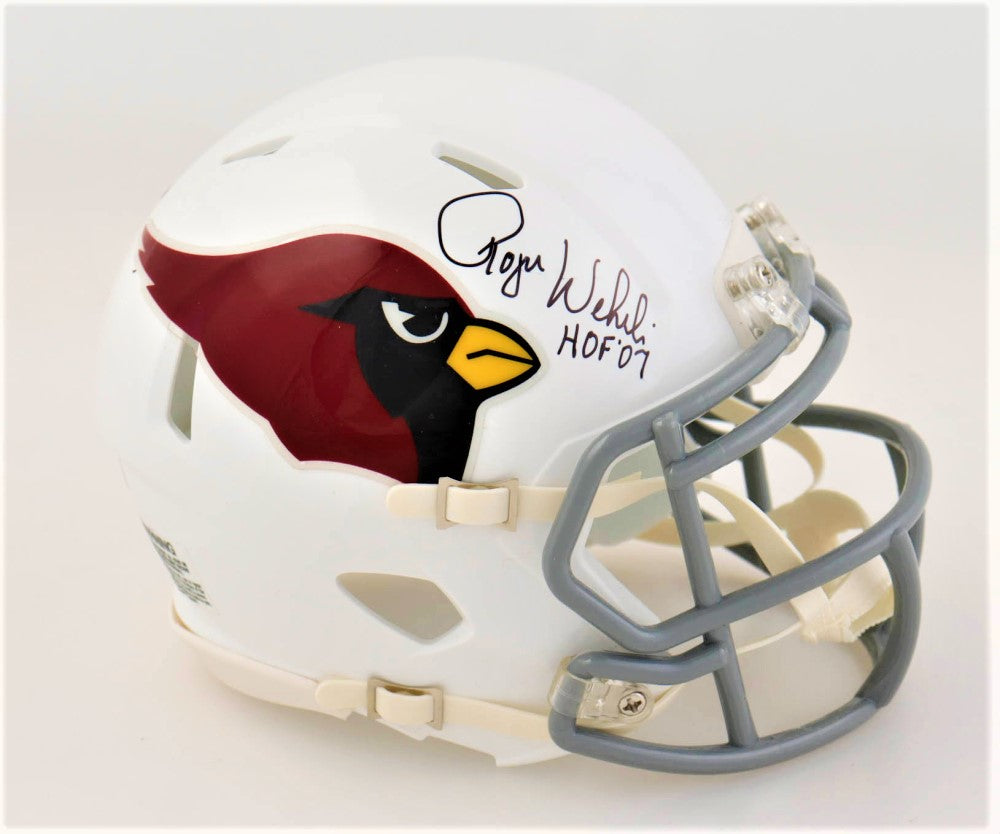 Roger Wehrli Signed Cardinals Speed Mini Helmet Inscribed "HOF 07" (Schwartz)