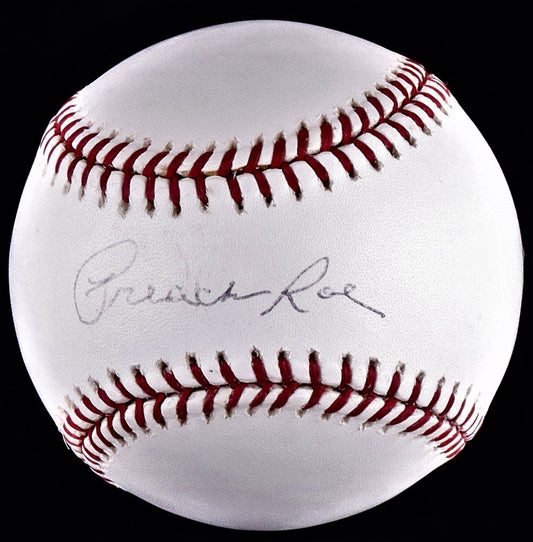 Preacher Roe Signed OML Baseball (Beckett)