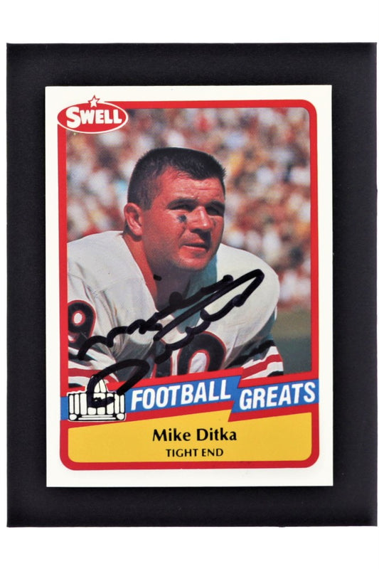 Mike Ditka Signed 1989 Swell Greats #144 (JSA)