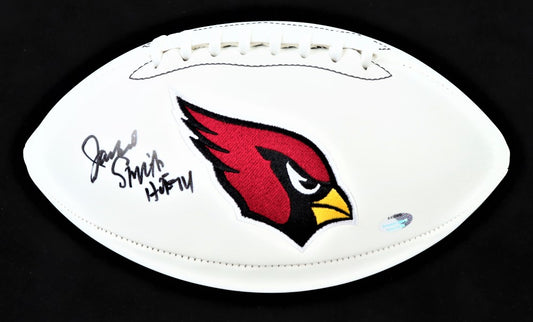 Jackie Smith Signed Cardinals Logo Football Inscribed "HOF 94" (Schwartz)