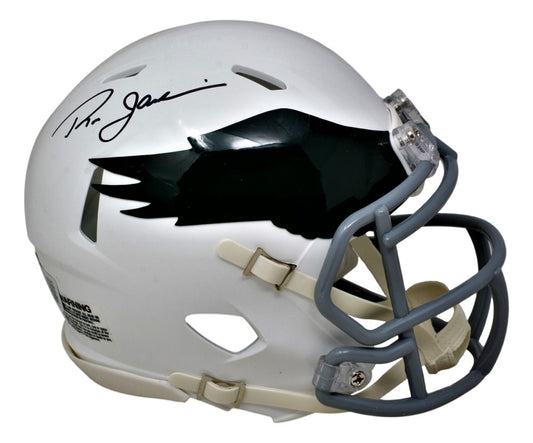 Ron Jaworski Signed Eagles Throwback Speed Mini Helmet (Beckett)