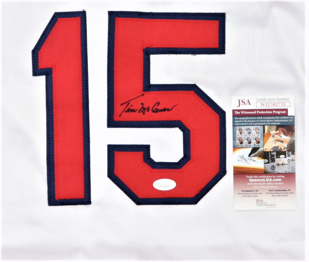 Tim McCarver Signed Jersey (JSA)