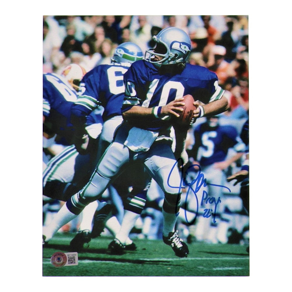 Jim Zorn Signed Seahawks 8x10 Photo with Inscription (Beckett)