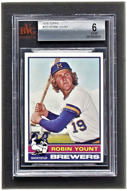 Robin Yount 1976 Topps #316 (BVG 6)