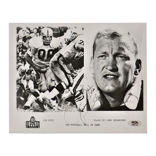 Jim Otto Signed Raiders 8x10 Photo (PSA)