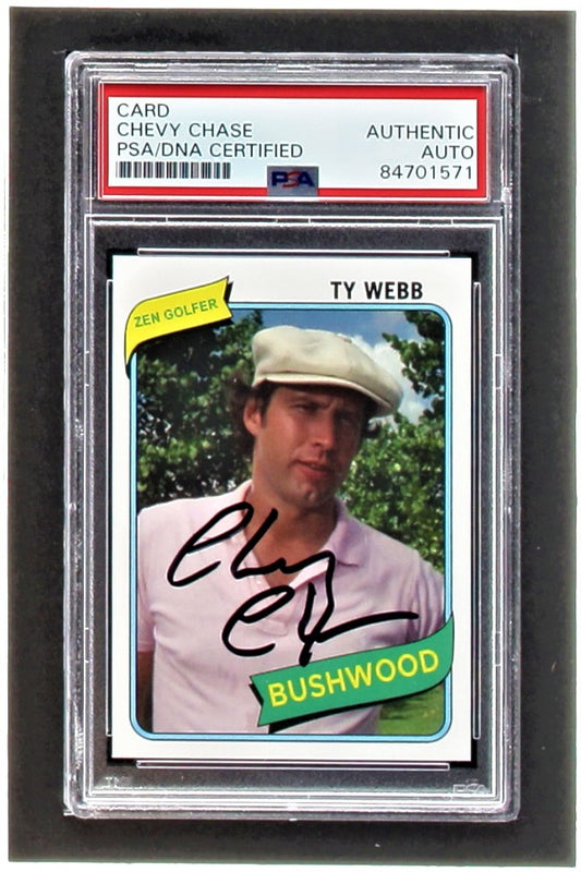 Chevy Chase Signed "Caddyshack" Trading Card (PSA)