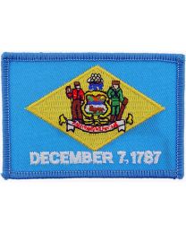 DELAWARE (FLAG) (3-1/2"x2-1/2")