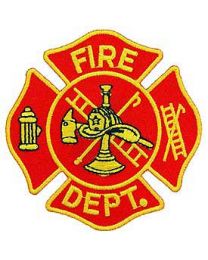 FIRE DEPT LOGO (RED/GLD) (3-1/2")