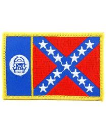 GEORGIA, OLD (FLAG)   (3-1/2"x2-1/2")