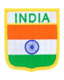 INDIA (SHIELD) (3"x2-1/2")