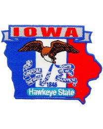 IOWA (STATE MAP) (3-1/2")