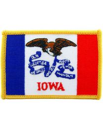 IOWA (FLAG) (3-1/2"x2-1/2")