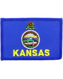 KANSAS (FLAG) (3-1/2"x2-1/2")