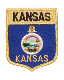 KANSAS (SHIELD) (3-1/2"x2-7/8")