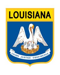 LOUISIANA (SHIELD) (3-1/2"x2-7/8")