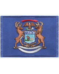 MICHIGAN (FLAG) (3-1/2"x2-1/2")