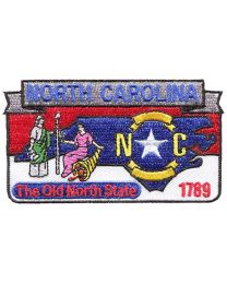 NORTH CAROLINA (STATE MAP) (3-3/4")