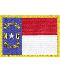 NORTH CAROLINA (FLAG) (3-1/2"x2-1/2")