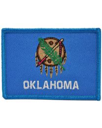 OKLAHOMA (FLAG) (3-1/2"x2-1/2")