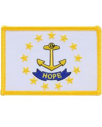 RHODE ISLAND (FLAG) (3-1/2"x2-1/2")