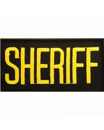 SHERIFF TAB (YLW/BLK) (4"x2")