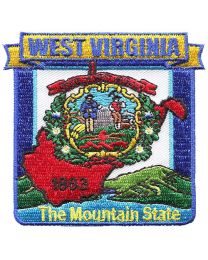 WEST VIRGINIA (STATE MAP) (3-1/16")