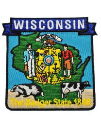 WISCONSIN (STATE MAP) (3-1/8")