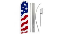 USA New Glory Super Flag & Pole Kit