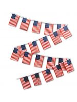 30ft String Flag Set Of 20 USA Flags