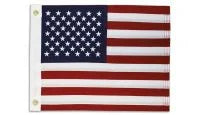 USA 12x18in Grommeted Embroidered Flag